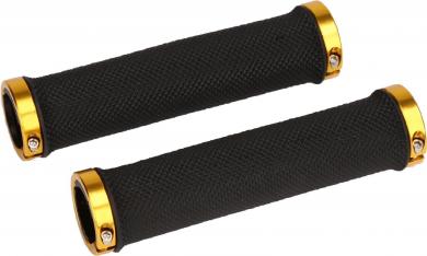 Ergotec griffe mtb rsk-09-2 locking schwarz/gold 