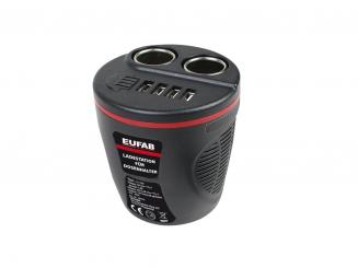 EUFAB 12V Ladestation für Dosenhalter 