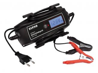 EUFAB Int. Batterieladegerät 6/12V 4A mit Kabelaufroller 
