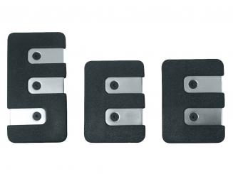EUFAB Pedal-Set, 3-teilig Aluminium 