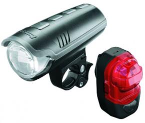 B&M Lichtset Vo.+ Hi. Ixon Pure B + Ix-Post 