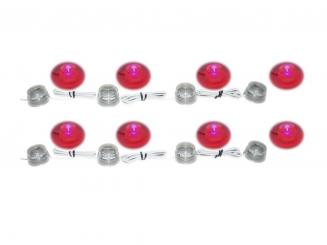 EUFAB Led Dekorationslicht Rot 8 Led Leuchtmittel 