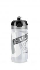 Elite flasche corsa clear 550ml mit silbernem logo 