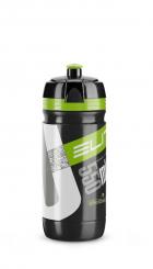 Elite flasche corsa black 550ml mit grünem logo 