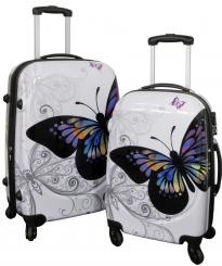 Die Koffermarke Polycarbonat-Kofferset 2-teilig Butterfly 
