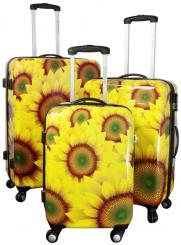 Die Koffermarke Polycarbonat-Kofferset 3-teilig Sunflower 