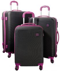 Die Koffermarke ABS-Kofferset 3-teilig Santorin fuchsia 