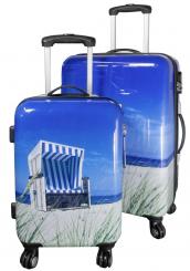 Die Koffermarke Polycarbonat Kofferset 2-teilig Strandkorb 