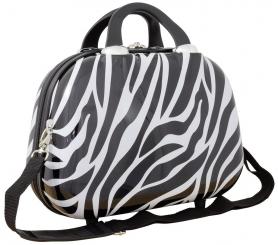 Die Koffermarke Polycarbonat Beautycase Zebra weiß 