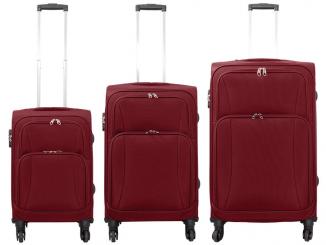 Die Koffermarke Nylon-Kofferset 3-teilig Malaga rot 