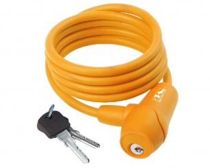 M-WAVE Spiralkabelschloss 8 x 1500mm orange 