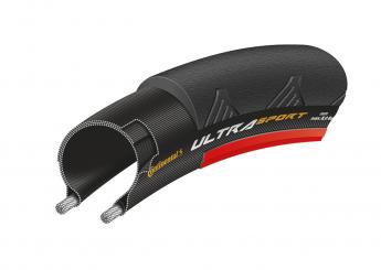 Continental ultra sport ii 25-622 schwarz/rot  bar 