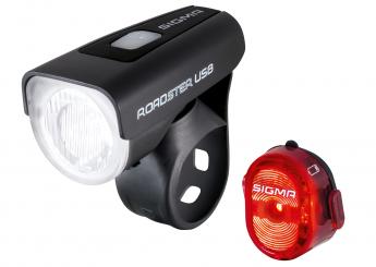 Sigma Sport ROADSTER / NUGGET II USB Akku Beuchtungsset 