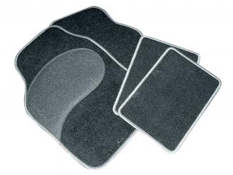 Eufab Autoteppich-Set Diamant schwarz-grau 