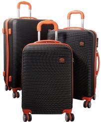 Die Koffermarke ABS-Kofferset 3-teilig Santorin orange 