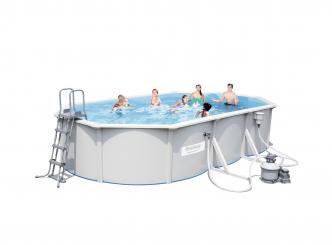 Bestway Hydrium Stahlwand Pool Set, oval, 610x360x120 cm 