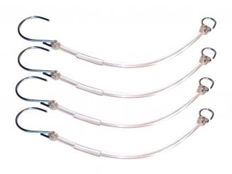 TFA Sicherungshaken, 4 Stck., 260mm Silikonband 