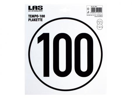 LAS Tempo-Plakette 100 km/h 