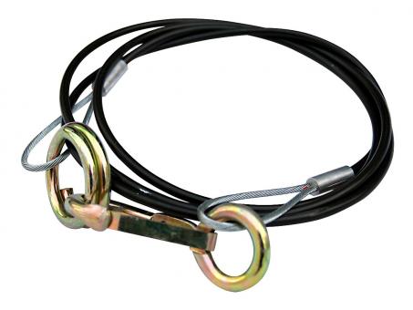 LAS Abreissseil mit Haken und Ringen, 1000mm 