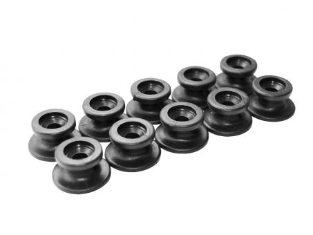 LAS Rundknopf, 10 Stck., aus PVC, für Seilstärke 6-8mm 