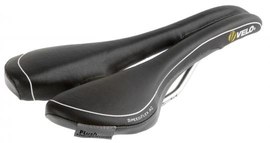 Velo Sattel Plush "Speed Flex" Schwarz 