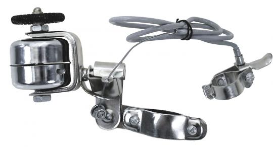 M-WAVE Klingel Radlaufglocke Stahl verchromt 