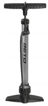 Beto standpumpe stahl silber/  mit doppelkopf 