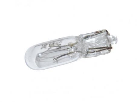 Eufab Instrumentenlampe Glassockellampe 2er-Set, 1,2 Watt 