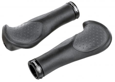 Ergotec Griffe Aks-08/2 Schwarz/Grau Fahrradgriff 