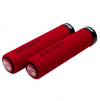 Sram griffe locking grips schaumstoff rot/schwarz 