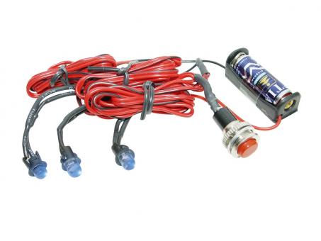 Eufab LED-Car-Styling-Light, 3er-Set blau 