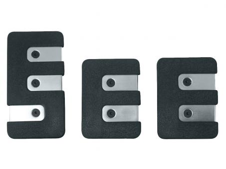 EUFAB Pedal-Set, 3-teilig Aluminium 