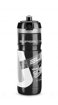 Elite flasche super corsa black 750ml silbernes logo 