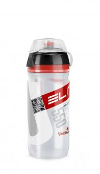 ELITE Flasche CORSA MTB CLEAR Logo Rot 550ml 
