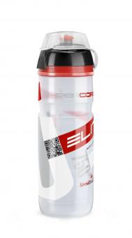 Elite flasche super corsa mtb clear logo rot 750ml 