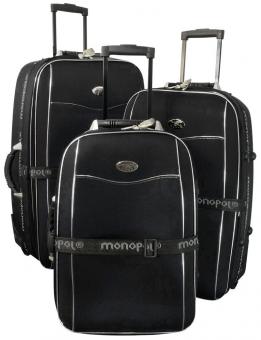 Die Koffermarke Nylon-Kofferset 3-teilig Bali schwarz 
