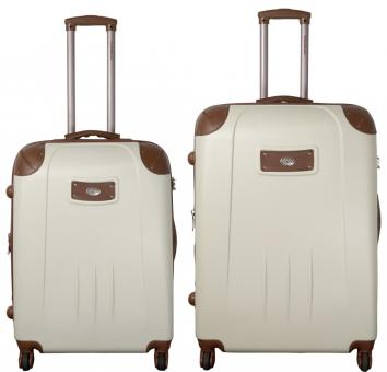 Die Koffermarke ABS-Kofferset 2-teilig Berlin beige 