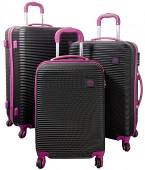 Die Koffermarke ABS-Kofferset 3-teilig Santorin fuchsia 