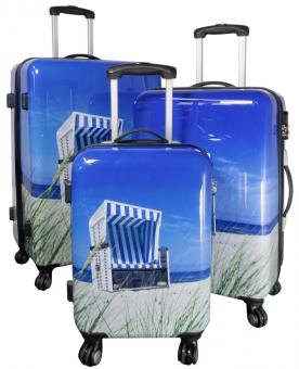 Die Koffermarke Polycarbonat-Kofferset 3-teilig Strandkorb 