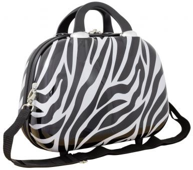 Die Koffermarke Polycarbonat Beautycase Zebra weiß 
