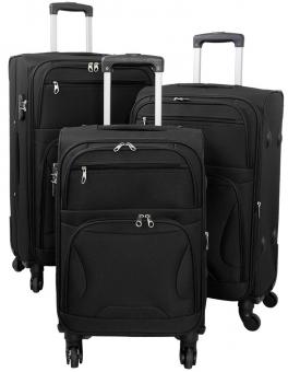 Die Koffermarke Nylon-Kofferset 3-teilig Braga schwarz 