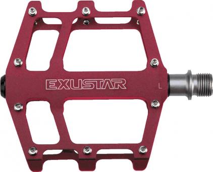 Exustar Pedale Mtb/Bmx E-Pb525 Rot Fahrradpedale 