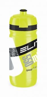 Elite flasche corsa 550ml neongelb mit schwarz/weißem logo 