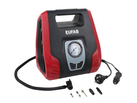 EUFAB Dual Power Kompressor mit 12V und 230V Anschluss 