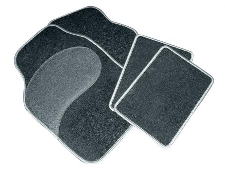 Eufab Autoteppich-Set Diamant schwarz-grau 