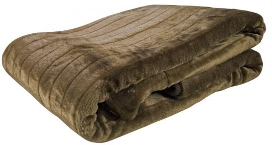 Schöne Kuscheldecke, Braun Microfaser-Schlafdecke 