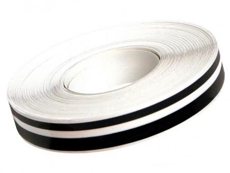 Eufab Zierst  schwarz Doppelst  10 m x 1,25cm 