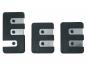 EUFAB Pedal-Set, 3-teilig Aluminium