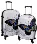 Die Koffermarke Polycarbonat-Kofferset 2-teilig Butterfly