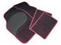 Eufab Autoteppich-Set Diamant schwarz-rot